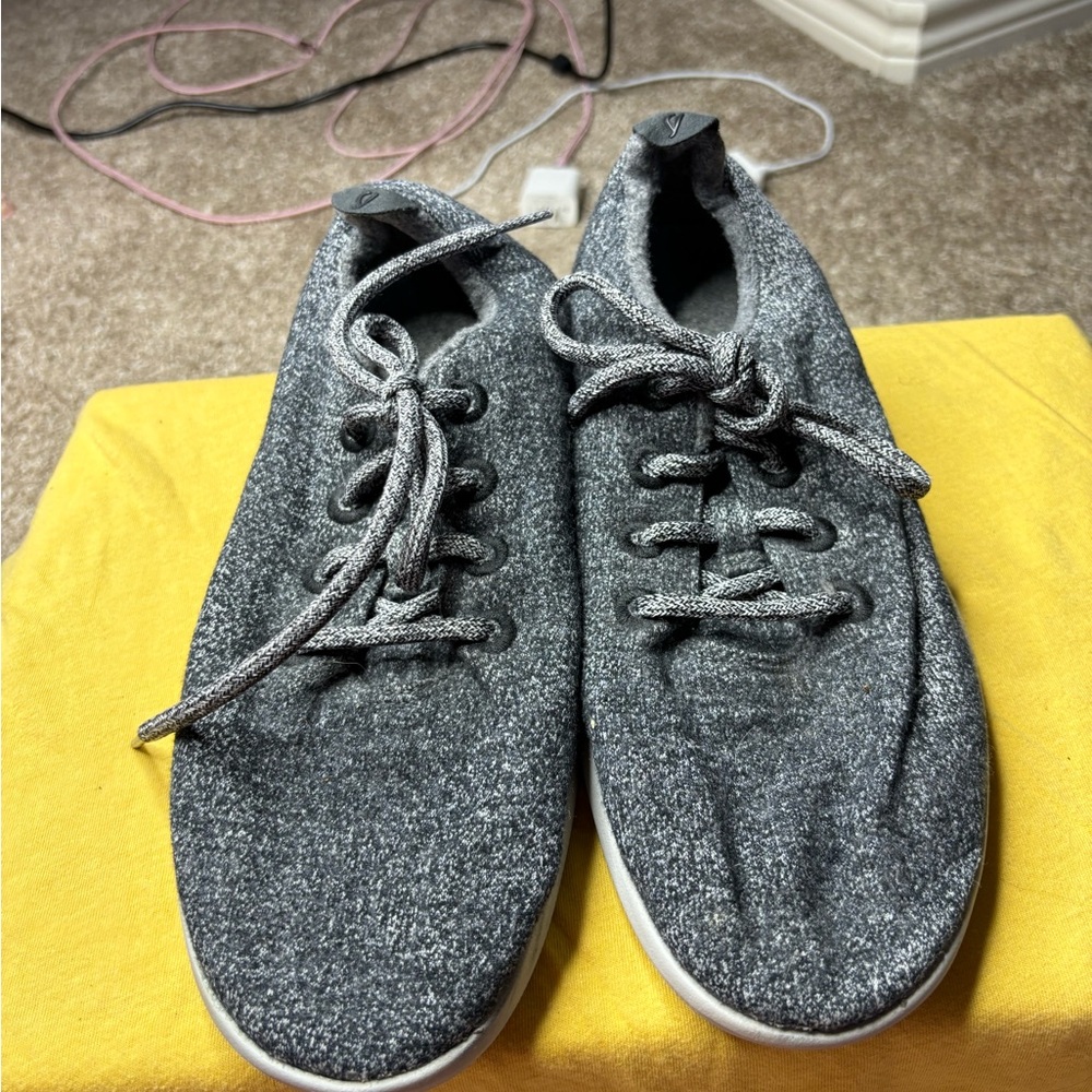 Allbirds Men The Wool Runners Sneakers Size 9 Neutral Winter Fall Sporty